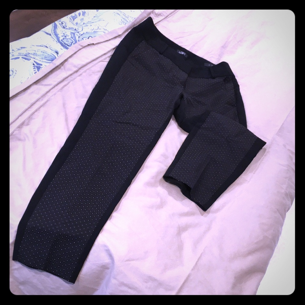Stunning jacquard front panel dress pants
